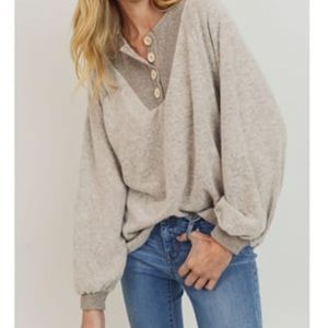 Cherish | Ultra Plush button sweater